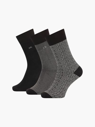 Calvin Klein Táskák & Kiegészítők HU654655 | Calvin Klein Crew Férfi Zokni Fekete